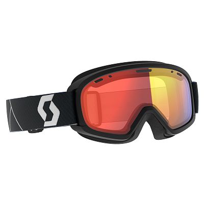 Превью Горнолыжная маска уменьшенного размера Маска горнолыжная SCOTT Junior Witty Mountain Black/Red Chrome (271826-6663312)